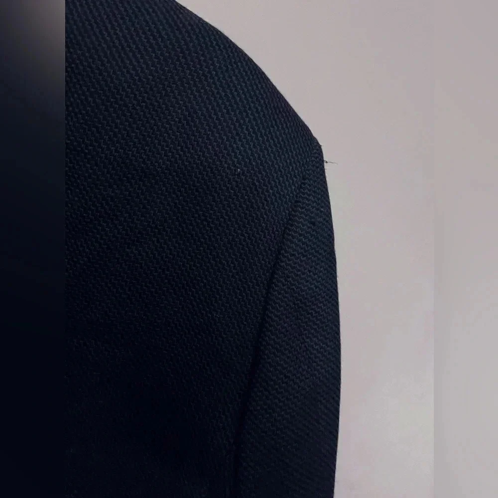 MANI by Giorgio Armani wool navy blazer career party office designer luxury
